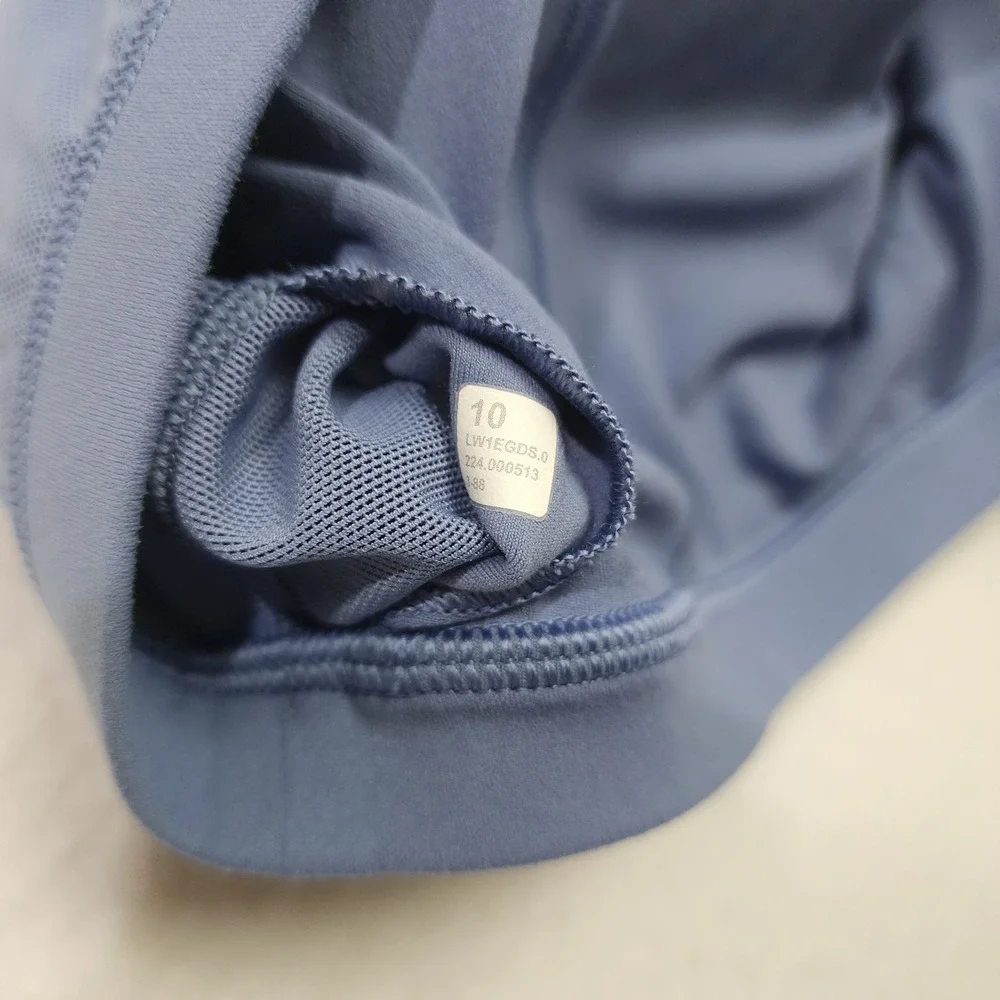 Lululemon Align Tank Top Womens 10 Blue V-Neck Light Support Athletic Cropped